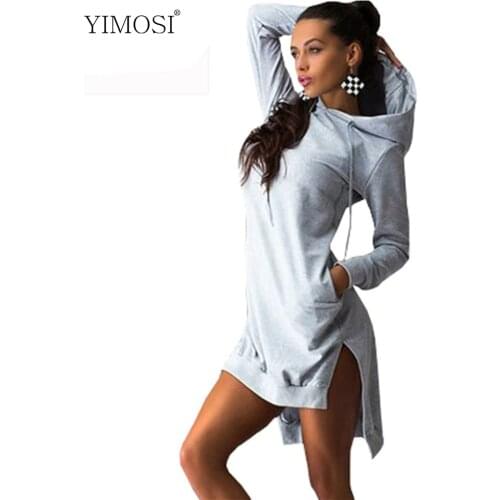 Autumn Winter Pockets Pullover Womens Svitshot 2020 New Tracksuit Hoodies Sweatshirt Casual Slim Hoody Dress Hooded Outwear