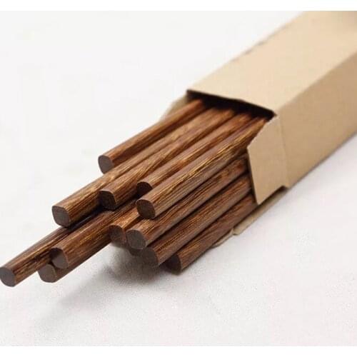 Natural Eco-Friendly Quality Wenge wood chopsticks no paint chinese wooden tableware 10 pairs rice/sushi wooden chopsticks 25cm
