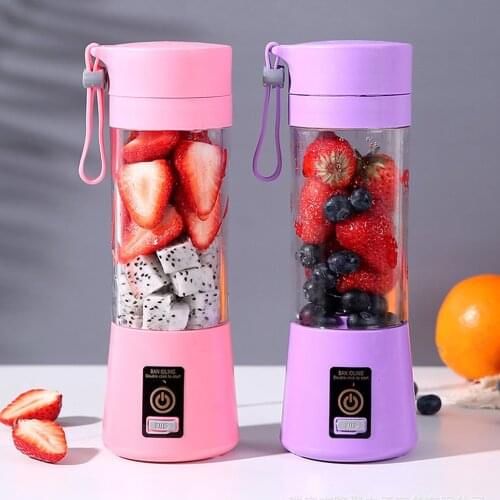 Rechargeable Mixer USB Electric Fruit Juicer Handheld Smoothie Maker Blender Stirring Mini Portable Food Processor Squeezer