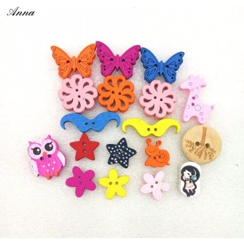 30g Top Quality Rich Style Buttons Decorative Cute Sweety Wood Resin Promotions Mixed Sewing Scrapbook Sewing Party Favor Tools