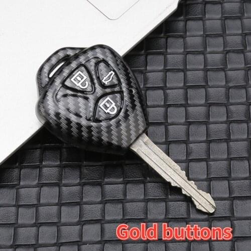 Carbon Fiber ABS Remote 3 Buttons Key Shell Case Fob For Toyota Venza Camry RAV4 Yaris Scion Tc