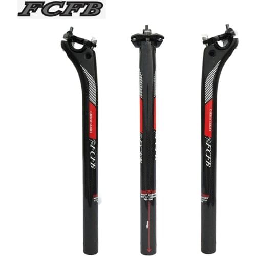 Sale new FCFB FW BACK 20MM carbon seatpost 27.2/30.8/31.6*350/400mm carbon bike parts mtb seat post road carbon seatpost