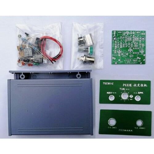 S-Pixie Short wave radio Telegraph machine 40 m CW radio 7.023KHz + Case