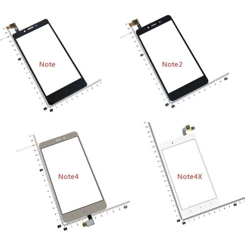 Touch screen For Xiaomi Redmi Note 1 Note2 3 4 Note4X 4X Touch Screen Digitizer Sensor Glass Panel Replacement