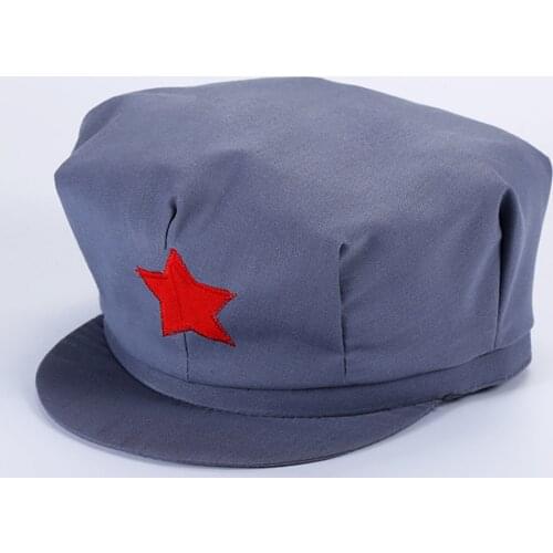 Souvenir Chinese Army Liberation Hat Military Cap With Red Five Star