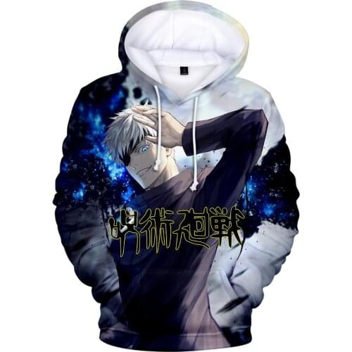 Anime Jujutsu Kaisen 3D Print Hoodies boy girl Sweatshirts mens hoodie kids Tracksuit Oversized tops spring clothes Jacket