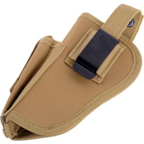 Outdoor tactical holster left and right double-sided universal waist cover for bullet pistol quick grip sleeve clip sleeve
