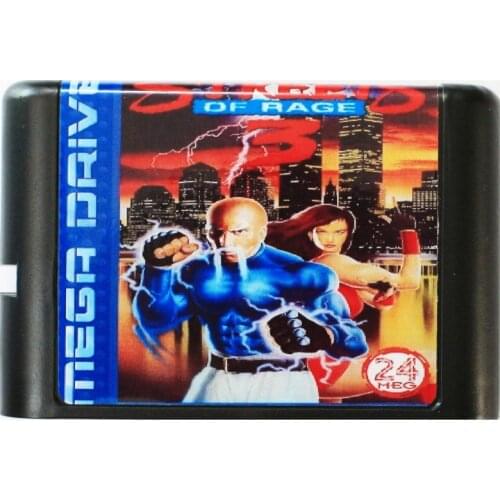 Streets Of Rage 3 16 bit MD Game Card For Sega Mega Drive For SEGA Genesis