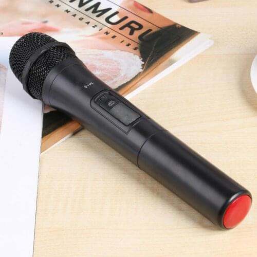 V-10 Wireless Karaoke Microphone Handheld Mic with USB Receiver for Studio Recording Mic Universal Household Megaphone for Party