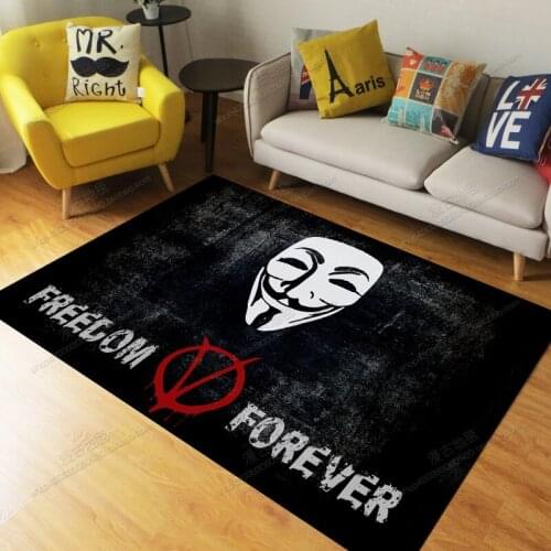 V for Vendetta One Piece Floor Rug Carpet Bedroom Doormat Non-slip Mat Cartoon Gift