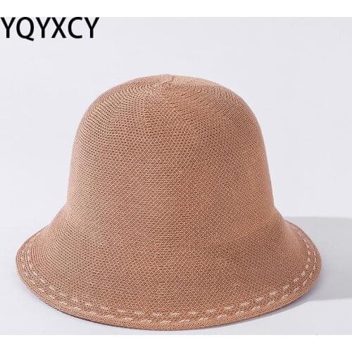 YQYXCY Bucket Hat Women Sunshade Fisherman Cap Outdoor Sunscreen Spring Summer Hats Female Casual Outdoor Sunhat