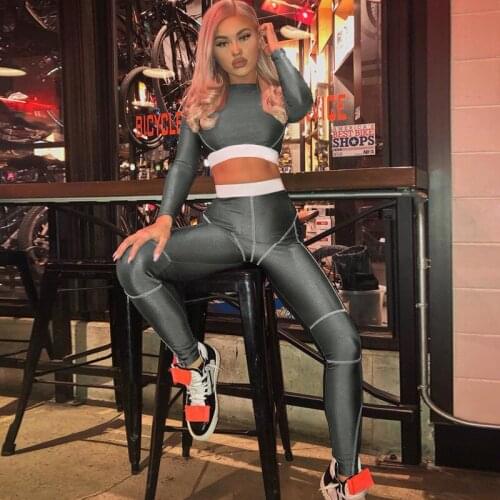 Womens Yoga Set Seamless Sportswear Fitness 2-Piece Gym Clothes Sports Bra + Leggings Running Wear Skinny Sports Suits New 2020