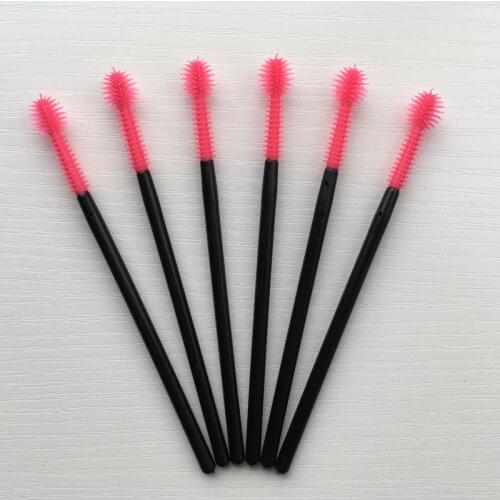 200pcs Silicone Mascara Wands Disposable Micro Eyelashes Extension brush Indivdual Applicators Mascara Wands Brush Ball Tip