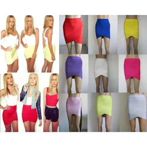 Free Delivery European and American fashion star Various colors cross bandage skirts