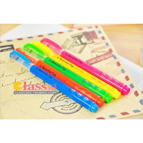 Free shipping Highlighter pen,6 colors package,Promotional Highlighter Maker pen,smart design ,note highlighter pen