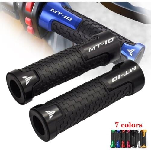 For Yamaha MT10 MT 10 MT-10 2015-2021 2020 2019 2018 7/8'' 22MM Motorcycle Handlebar Grips CNC Handle Bar Rubber Gel Grips