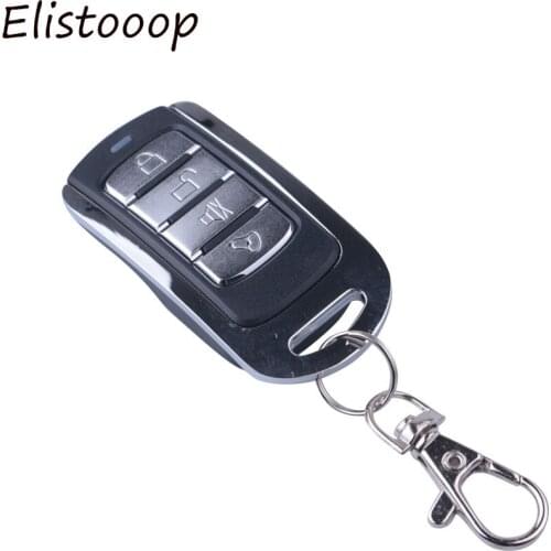 Elistooop 433MHz 4 buttons RF Remote Control Switch Cloning Transmitter Duplicator Copy Code Car Garage Door Opener Keychain
