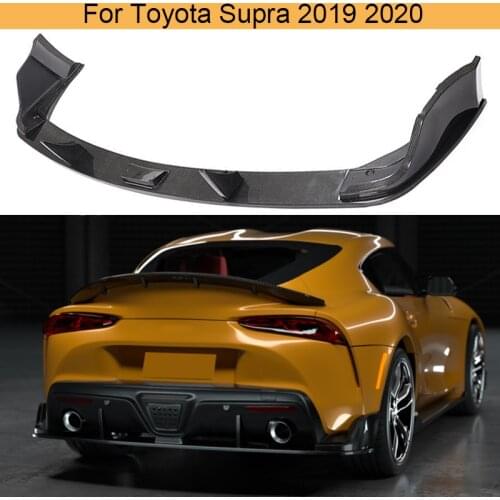 Carbon Fiber Rear Bumper Diffuser Lip For Toyota Supra 2019 2020 Car Rear Bumper Down Diffuser Lip Spoiler Apron Portector