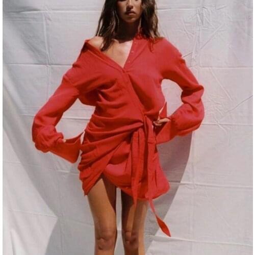 Knoyeer Fashionable Shirt Dresses
