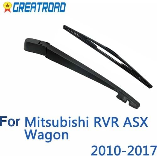 Wiper 10" Rear Wiper Blade & Arm Set Kit For Mitsubishi RVR ASX Wagon 2010-2017 2011 2012 2013 2016 2015 Windshield Windscreen