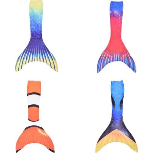 10Colors Fancy The Little Mermaid Swimming Suit Kids Halloween Party Cosplay Swimmable Mermaid Tail Children Ariel Swimsuit