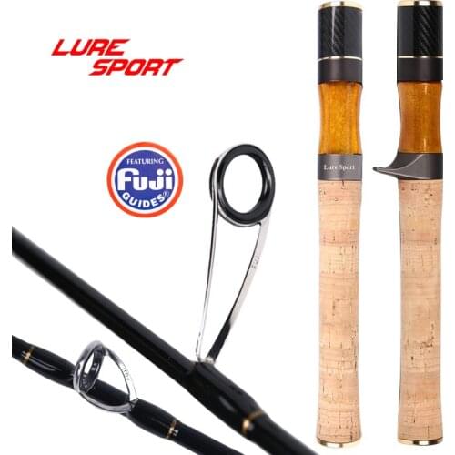 LureSport UL 1.42m solid carbon Tip Fishing Rod FUJI Guides Spinning Casting 1.5 sections Light Fast lure fishing rod