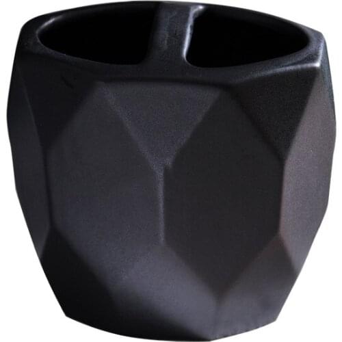 Fashion simple style ceramic toothbrush holder diamond pattern toothbrush holder bathroom appliances