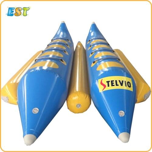 High quality double hull 8 persons inflatable banana boat inflatable boat flyfish boat for summer