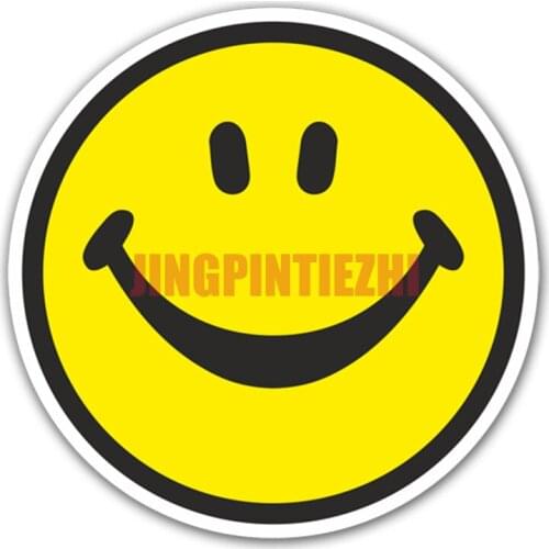 Car Stickers Vinyl Motorcycle Decal Decoration Laptop Self-adhesive Decal Smiley Face Personality Car Stickers