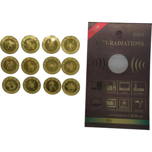 Zodiac Logo Sticker Anti Radiation Protector Shield EMF EMR Blocker Cell Phone Sticker