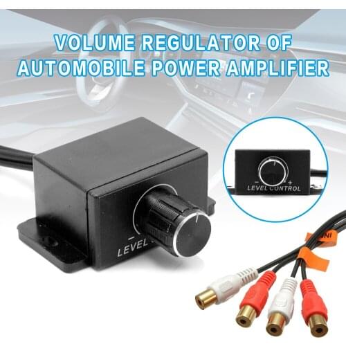 Pohiks 1pc Car Power Amplifier Volume Regulator Audio Amplifiers Controller Bass Level Volume Controllers Adjuster Knob