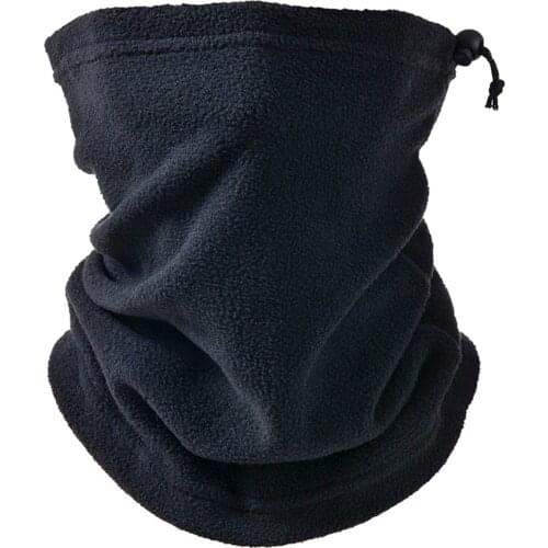 Adjustable Polar Fleece Neck Warmer Windproof Winter Warm Neck Gaiter Face Mask Scarf for Cycling Fishing Skating Skiing