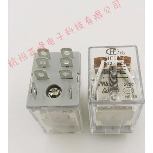 Free shipping lot(5pieces/lot) 100%Original New HF HF13F-012-2Z1 JQX-13F-012-2Z1 12VDC 8PINS 10A Power Relay