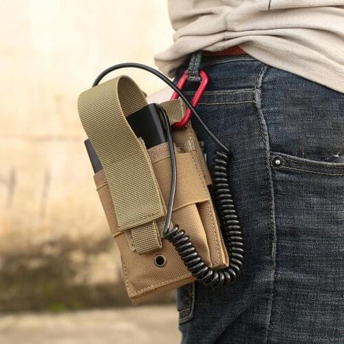 Military Army Tactical Molle Phone Pouch Airsoft Radio Pouches Small Waist Pack Cell Phone Holder Case Hunting Bag