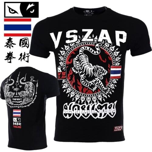 VSZAP Boxing MMA Jerseys Bangkok Gym Jerseys Fighting Fighting Martial Arts Fitness Training Muay Thai Jerseys Men Homme