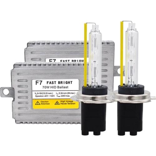 High Power 70W Bulb D2H 9012 HID Kit Fast Start 12V 70W DLT HID Ballast Fast Bright 5500K HID Bulb H1 H7 H11 Car Headlight Kit