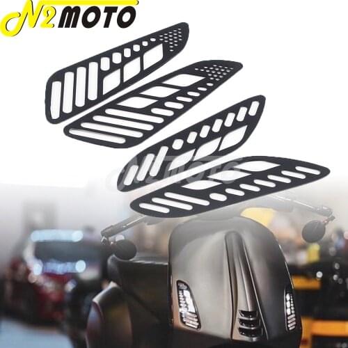 Front&Rear Motorcycle Turn Signal Light Grill Protector Covers Lamp Mesh Guard for Vespa Sprint Primavera 150 All Year Scooter