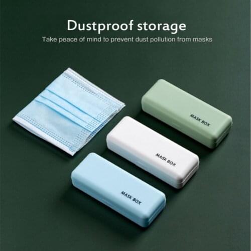 2020 Portable Mask Case Disposable Face guarda mascarillas Container Disposable Mask Storage Box Storage Organizer