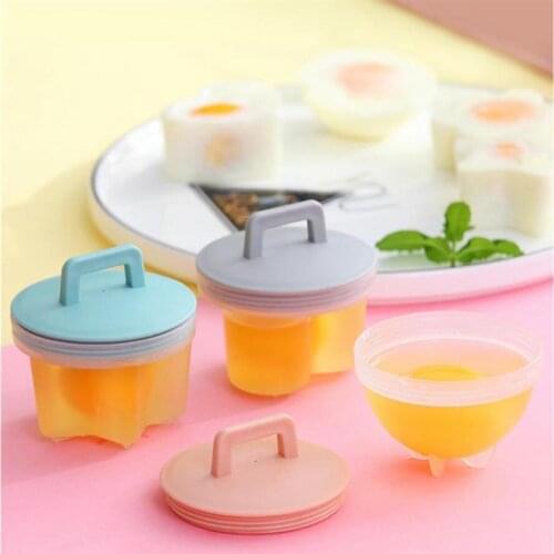 4PCS Egg Poacher Set Creative Egg Steamer Egg Cooker With Lid Handle For Kitchen