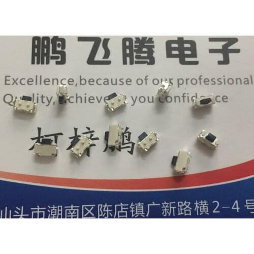 50PCS/lot Touch switch 2*4*3.5 with bracket fixed point side button Beckham MP3/4 small accessories SMD 2 feet