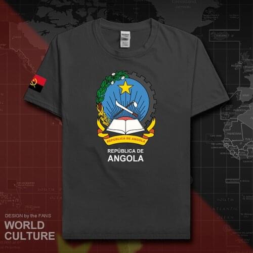 Republic of Angola Angolan mens t shirt 2018 jerseys nation team tshirt 100% cotton t-shirt clothing tees country flags AGO 20