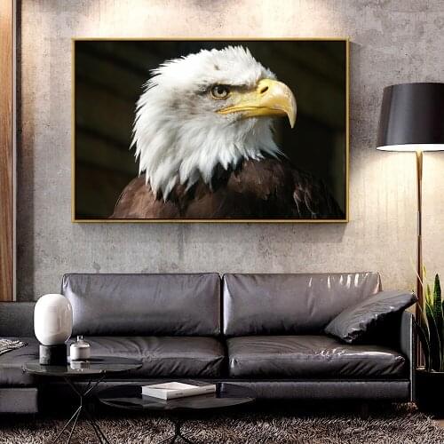 Artcozy Carnivore Eagles Oil Canvas Painting for Home Decoration Wall Art Canvas Printings Spray Painting Horizontal Rectangle