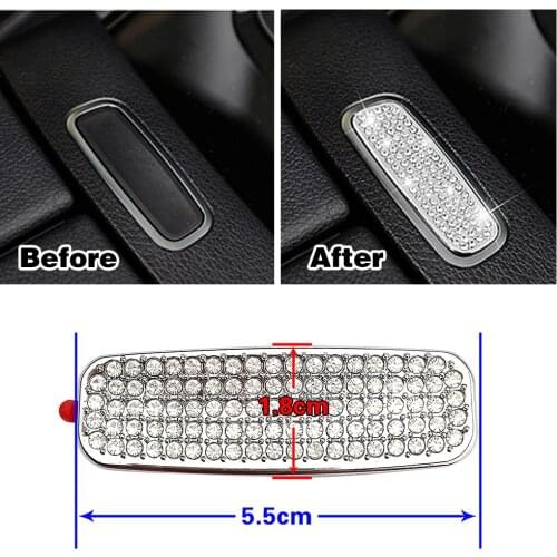 For Mercedes Benz GLA Class GLA200 GLA220 GLA250 2020 2021 AMG Center Armrest Storage Box Switch Button Crystal Trim Refit