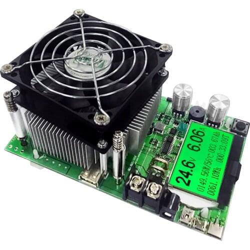 KKmoon 180W 200V 20A Electronic Load Tester Digital LCD Screen Electronic Adjustment Constant Load Meter Battery Capacity Tester