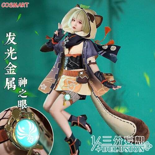 Genshin Impact Sayu Game Suit Dress Uniform With Tail Cosplay Costume Halloween Carnival Party Outfit For Women NEW Anime