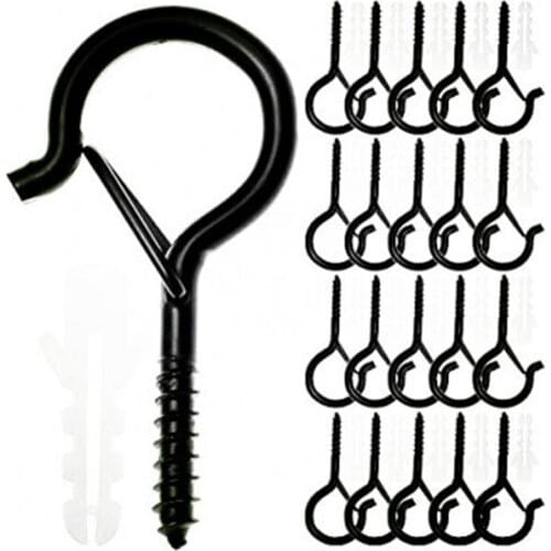 20PCs/Set Q-Hanger Hooks Ceiling Outdoor Indoor Screw Hooks For Christmas Lights Plant Bracket Bird Feeders Wind Chimes Lanterns