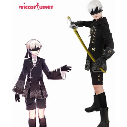 Nier Automata YoRHa No.9 Type S 9S Cosplay Costume Men Halloween Outfit