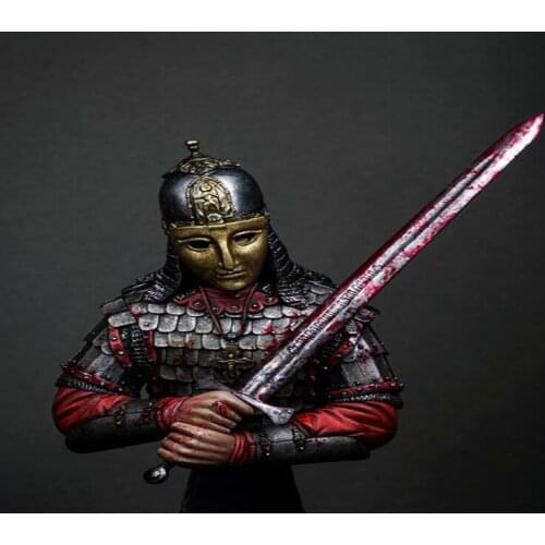 New Unassembled 1/ 9 ANCIENT WARRIOR MAN bust Figure Resin Kit DIY Toys Unpainted kits