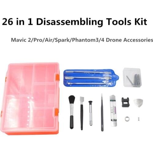 26 in 1 Disassembling Tools Kit Set Drone Repair Parts With Storage Case For DJI Mavic Series/Spark/Phantom3/4 Drone Accessories
