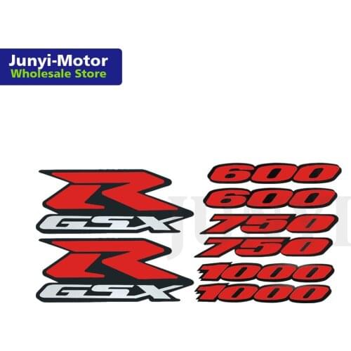 2Pcs Logo Sticker For Suzuki GSX-R GSXR600 GSXR750 GSXR1000 K1 K2 K3 K4 K5 K6 K7 K8 K9 K10 Badge Motorcycle Fairing Decal Emblem